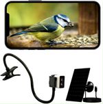 Smart Bird Feeder Camera 4MP WiFi Solar Powered Wildlife Monitor Live App View