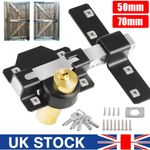 50mm/70mm Double Long Throw Security Gate Lock for Garden Locking with 5 Keys