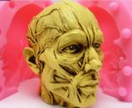 Skull 1 Silicone Mould for Sugar Craft, Fondant, Cake Decorating  etc
