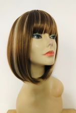 NEW FASHION HIGH HEAT RESISTANT HAIR BLONDE BROWN LADY WOMEN'S DAILY FULL WIG UK