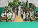 doll house garden resin statue diorama scene 1.12th B
