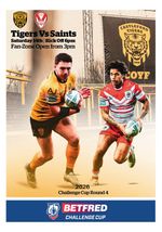 CASTLEFORD TIGERS v ST HELENS 14 March 2026 RUGBY CHALLENGE CUP FAN edition
