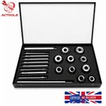 NEW Engine Valve Seat Cutter Carbon Steel HCS Cutter set  10 Pcs With Metal Box