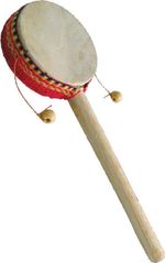 HAND / MONKEY TWIST DRUM 15cms HEIGHT, SHAKER DRUM