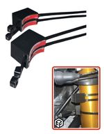 F&F 45-54mm 2x Motorcycle Steering Lock Stops Honda Yamaha Race Track Bike