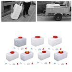 Water Storage Container Set Water Dispenser Tank with Screw Lid Camping Jug