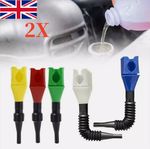 2Pcs Flexible Draining Tool Snap /Funnel Draining Oil Snap/Hand-Free UK