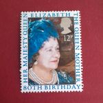 United Kingdom 12p Decimal Postage Stamp Queen Mother 80th Birthday MNH