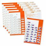 Monthly 31 Day Medication Blister Cards Cold Seal 6 pack (Orange)
