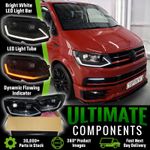 VW Transporter T6 2015-2020 Projector LED DRL Headlights Sequential Flashers