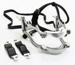 Equine Dental Horse Mouth Gag / Speculum Forged Ratchets with leather Straps