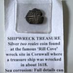 Spanish Silver 2 Reales Shipwreck Coin, Rill Cove Wreck, Seville Mint 1618