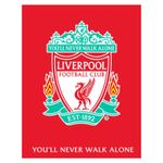 Liverpool FC Large Crest Red Rug Anti Slip Floor Mat Football Club Fans