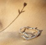 Adjustable Willow Ring In 925 Sterling Silver By Willow & Ember