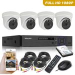 4 Camera CCTV System 5MP Lite DVR HD Home Outdoor Security Kit With Hard Drive