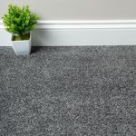 Ash Grey Carpet Liberty Heathers Twist Cheap Flecked Bedroom Felt Backing 4m