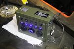 Military Vehicle USB/Volmeter/Accessory socket Clansman style box 12/24v input