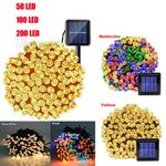 50/100/200/500 LED Solar Power Fairy Garden Lights String Outdoor Xmas Tree Lamp