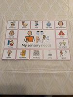 Laminated My Sensory Needs Communication Board- Autism SEND Visual Support