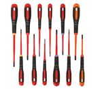 Bahco BE-9878SL ERGO 12 Piece VDE Insulated Slim Screwdriver Set SL/PH/PZ/TX