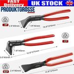 3X Sheet Metal Bending Pliers Hand Seamer Seaming Plier Straight 45° 90° 180° UK