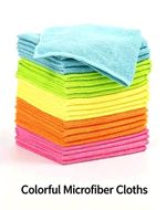 Multicolour Microfibre Cleaning Cloth 25 cm Reusable Kitchen 100+ Washes