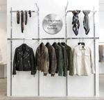 Shop Clothing Rail Wall Display System 3 x BAYS x 1.2 Metre per BAY  3.6 Metres