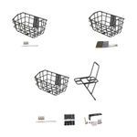 Bike Basket Front Large Capacity Easily Install Accessory for Mountain Bikes