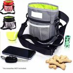 Dog Walking Training Obedience Treat Pouch Portable Pet Puppy Snack Belt Bag UK