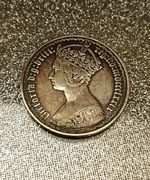 Rare 1879 Victoria Gothic Silver Florin. VF Condition Coin.
