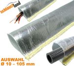HEAT SHIELD HOSE Stitched Cable Protector Fabric Aluminum Foil Aluminum Scratch Resistant 