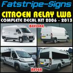fits Citroen Relay Graphics Stripes Stickers Decals Camper Van Motohome LWB L3