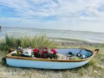 The Launch garden Boat planter/Fibreglass, Pond Feature/Christmas/Birthday Gift