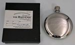 The Balvenie Distillery Hipflask 4.5oz NEW stainless steel Scotland 11 cm height