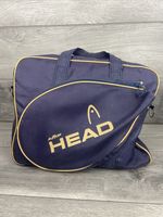 Vintage HEAD AMF Racket Bag Holdall Blue Hand Strap Racket Sleeve