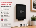 Virgin Media Hub 5/5X Wall Mount Bracket Router Holder Space Saving UK Made