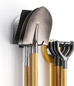 2x Heavy Duty Garden Tool Storage Rack Wall Mounted Garage Shed Organiser Hooks