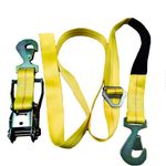 4 Axle Tie Down Straps With Snap Hooks 2" X 8"
