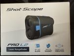 Shot Scope Pro L2 Golf Rangefinder Blue/Black BRAND NEW with Carry Case & Cloth