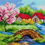 Summer Meadow Tapestry Canvas Only by Orchidea
