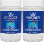 Goddard'S Silver Dip Cleaner 2 Pack (295Ml Each) – Instantly Removes Tarnish – C