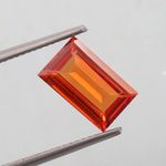 Extreme Natural Ceylon Padparadscha Sapphire Baguette Loose Gemstone Cut 10x6 MM