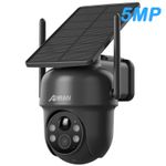 ANRAN Wireless Outdoor 5MP Solar Security Camera WiFi 360° PTZ Battery CCTV