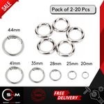 large & small ROUND CARABINER CLIPS Clip Key Ring SNAP HOOK Buckle Handbag Bag