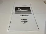 Original British Airways Concorde Pilots Normal Check List 4 March 2002 Rare