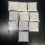 10x RJ45 Face Plate Wall Socket Cat 5 / 6 Ethernet Single Gang 1 Port 10x bundle