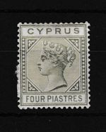 Cyprus QV 4PI 4PI Pale Olive Green SG35A Mint MH  WS47126