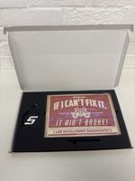 Snap On Tools Tin Sign & Keyring Bundle Embossed 30x20cm Sign Large Keyring New