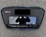 RS5 Style Front Honeycomb Grille Mesh For Audi A5 S5 B8.5 2013-2016 Gloss Black