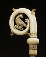 Wood CROZIER Polish Staff Crosier Bishop Quality Craftsmanship, 72" Christmas U